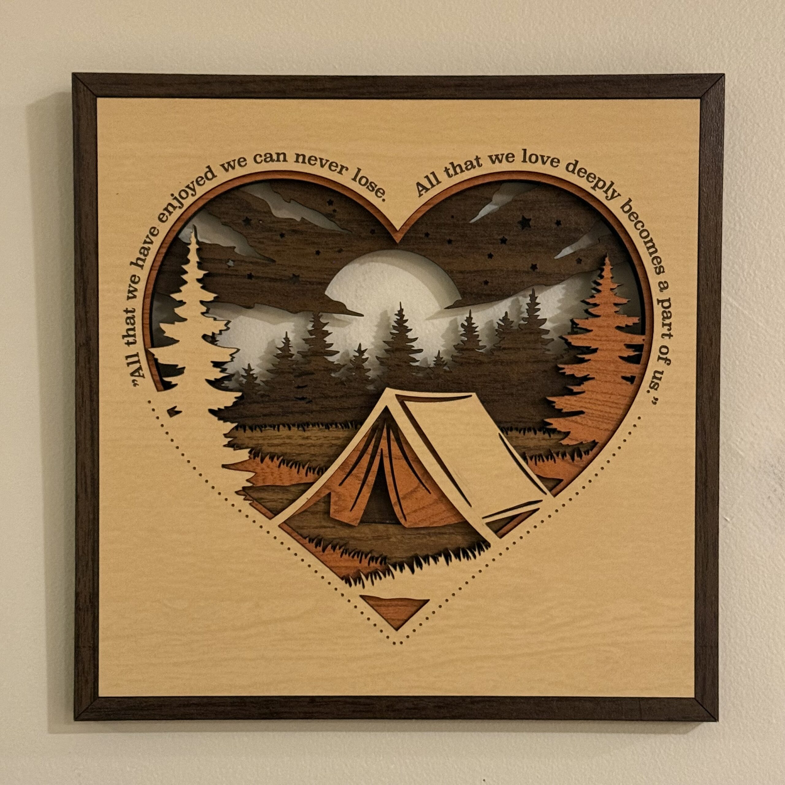 Camping Memories Layered Wall Art
