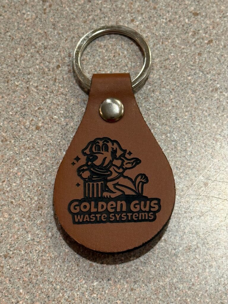 PU Leather Logo example