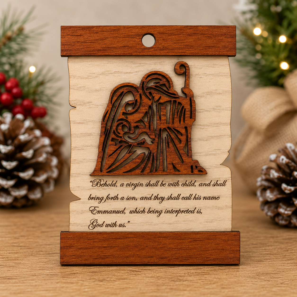 Christmas Scripture Scroll Ornament Collection - Image 2