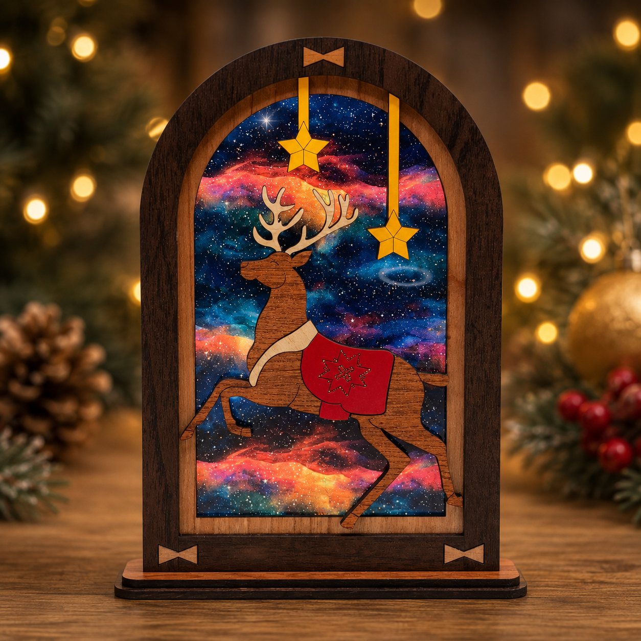 Christmas Reindeer Window